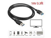 3.3FT 1M USB 3.0 Type A Male to Female Extension Data Sync Cable Extender Cord