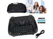 Black Wireless Bluetooth Keyboard Chatpad For PS4 Sony PlayStation 4 Controller
