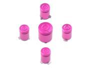Metal ABXY Guide Buttons 9mm Bullet Sytle for XBox 360 Controller Pink