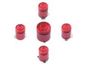 Metal ABXY with Guide Buttons 9mm Bullet Sytle for XBox 360 Controller Red