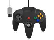 Full Size Wired Controller Game Pad for Nintendo N64 Deep Gray Black