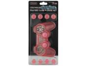 Crystal Protect Case Analog Thumb Cap for PS3 Dualshock 3 Controller Pink