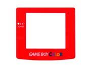 Replacement Clear Screen Plastic for Nintendo GameBoy Color Red