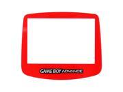 Replacement Clear Screen Plastic for Nintendo GameBoy Advance Red