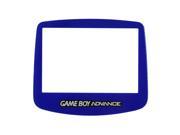 Replacement Clear Screen Plastic for Nintendo GameBoy Advance Blue