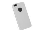 Silicon Protect Case Skin Shell Cover for iPhone 5 Circle Wave Pattern White