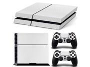 Vinyl Sticker Pattern Decals for PS4 Console Controller Skin White Carbon Fiber