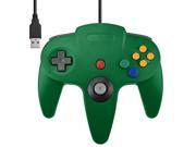 Direct USB N64 Wired Classic Controller Pad for Windows PC Mac Green