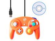 Classic Nintendo GC Gamecube Style USB Wired Controller for PC and Mac Orange