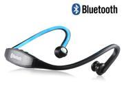 Wireless Sports Mono Bluetooth Headset Blue