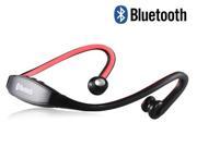 Wireless Sports Mono Bluetooth Headset Red