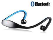 Sports Stereo Bluetooth Headphones with MP3 Hands free Calling Blue