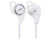 XY 08 1 with 2 Wireless Sports Stereo Bluetooth v4.1 Headphone White