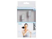 S160 Sports Bluetooth v4.1 Stereo In ear Headset with a Magnet Hook White