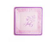 bulk buys Pink Faithful Dove Dessert Party Plates