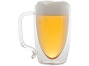 Starfrit 17 ounce Double wall Glass Beer Mug