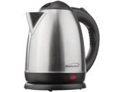 Brentwood 1.5 Liter Stainless Steel Electric Cordless Tea Kettle brushed Stainless Steel