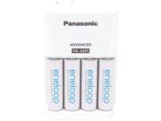 Panasonic 4 position Charger With Eneloop Aa Batteries 4 Pk