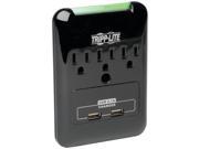 Tripp Lite 3 outlet Surge Protector With 2 Usb Ports