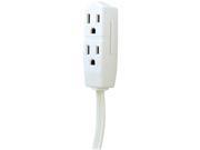 Ge 3 outlet Grounded Office Cord 8ft white
