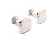 Silver Smooth Square Cufflinks