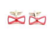 Pink Bowknot Cufflinks