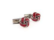 Red Chinese Knot Cufflinks