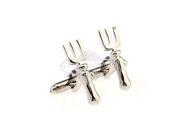 Silver Metal Cuff links of Interest