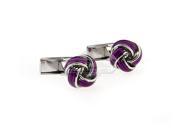 Purple Romantic Chinese Knot Cufflinks