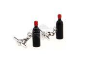 Black Wine Bottle Cufflinks