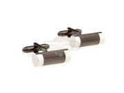 Tube Gray and Silver Cufflinks