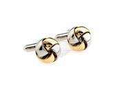 Gold and silver Slippy Metal Knot Cufflinks