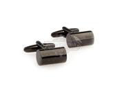 Funny Gray Cylinder Cuff Links
