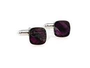 Luxury Dark Purple Crystal Cufflinks