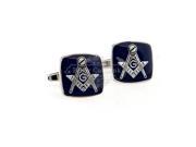 Blue Color Masonic Cufflinks