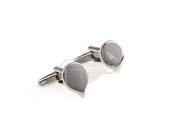 Funny Smooth Gray Cuff Links