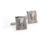 The Grey Rectangle Cufflinks For Your Friends Birthday