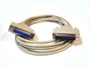 6ft Null Modem DB25 M F Molded Cable