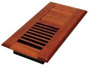 4x10 Louvered Solid Cherry Natural Register Decor Grates WLC410 N