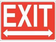 ACCUFORM SIGNS 219097 10X14S Exit Sign Adhsv Vinyl 10x14 In. English