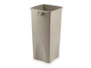 RUBBERMAID FG356988BEIG Open Top Trash Can Square 23 gal. Beige