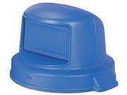TOUGH GUY 6DMK0 Trash Can Top Dome Blue 26 In. Dia.
