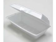 Rectangular Hinged Lid Carry Out Container White Pactiv 0TH10099Y000