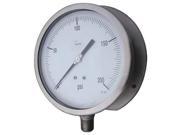 Pressure Gauge 1 4 NPT 0 to 100 psi 4 1 2 11A528