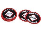 GHS SAFETY GHS1025 GHS Trained Patch Fabric PK 10