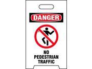 Floor Safety Sign See All Industries TP DNOPED 20 Hx12 W
