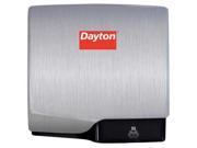 DAYTON 22UZ66 Hand Dryer Brushed Chrome 15 sec.