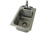 DI 1 10 Drop In Sink w Faucet 13 In. L 10 In. H
