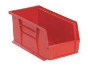 QUANTUM STORAGE SYSTEMS QUS230RD Hang Stack Bin 10 7 8L x 5 1 2W Red