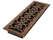 4x14 Scroll Steel Plated Antique Register Decor Grates SPH414 A